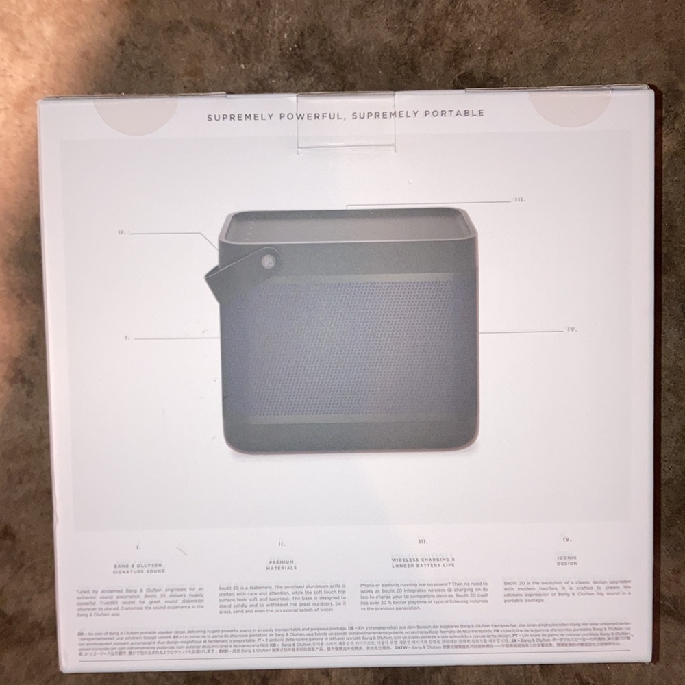 📻🎶 Bang + Olufsen | Bang & Olufsen 20 Beloit Bluetooth Speaker NEW 🎼📱 - Picture 5 of 5